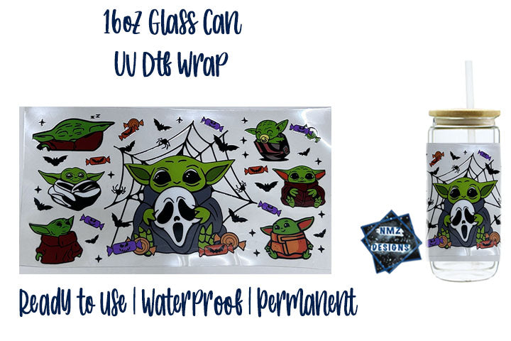 Green Alien Halloween UVDTF