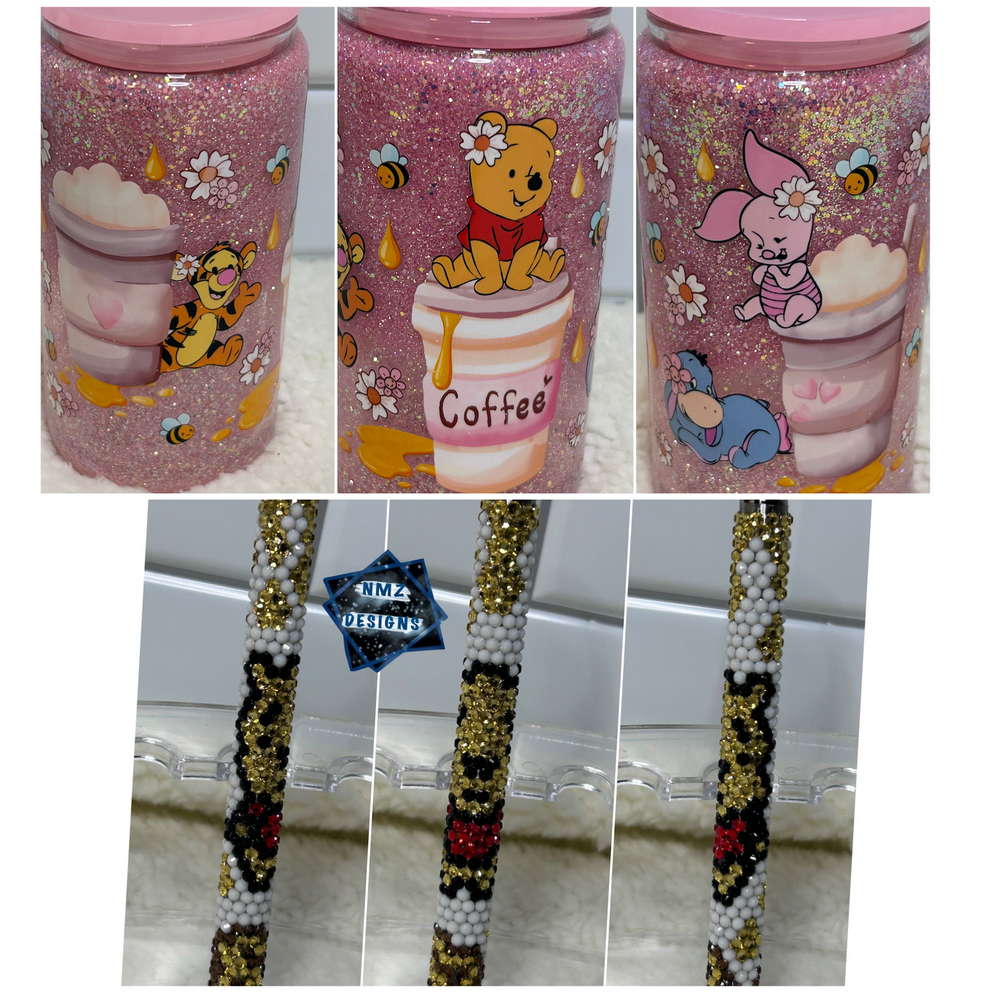 Pooh snowglobe w/pen BUNDLE