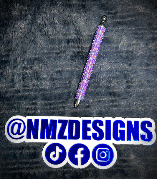 Rhinestone Purple Pen