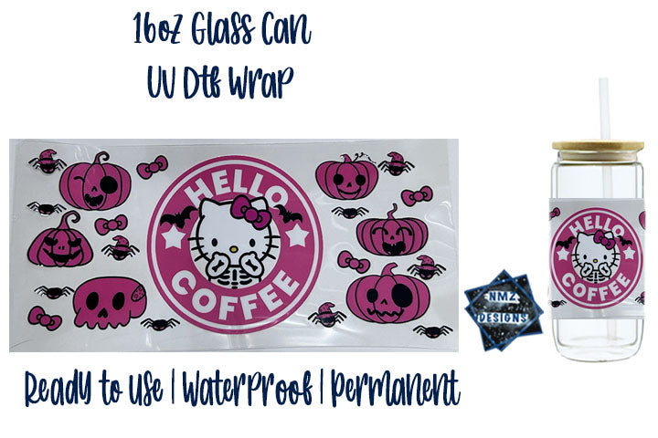 HK Coffee Halloween UVDTF