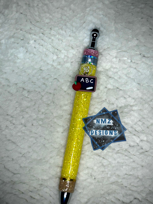 Epoxy Teacher Pen w/ Charm