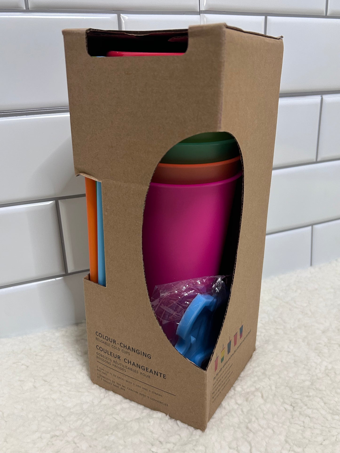 5 pack color changing cup