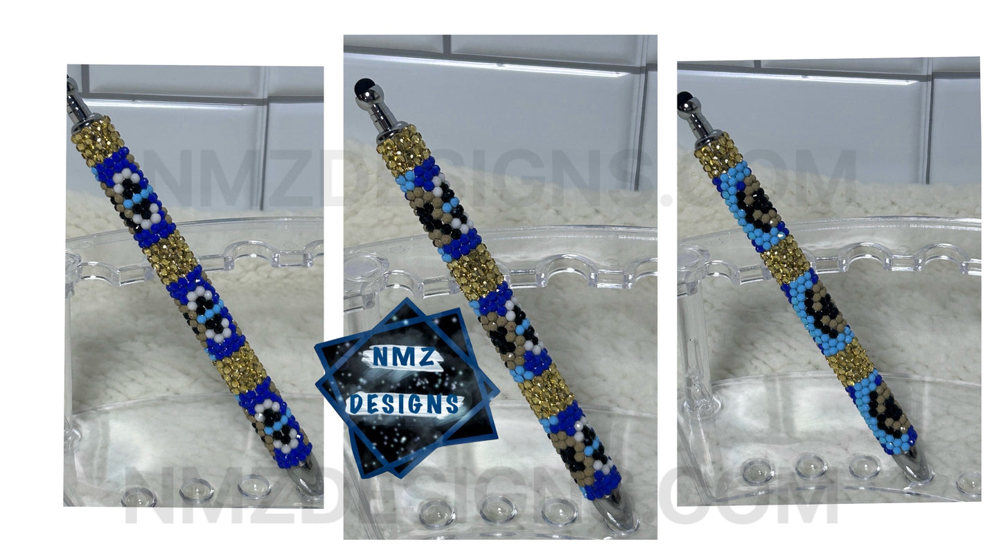 Rhinestone Blue dog Pen