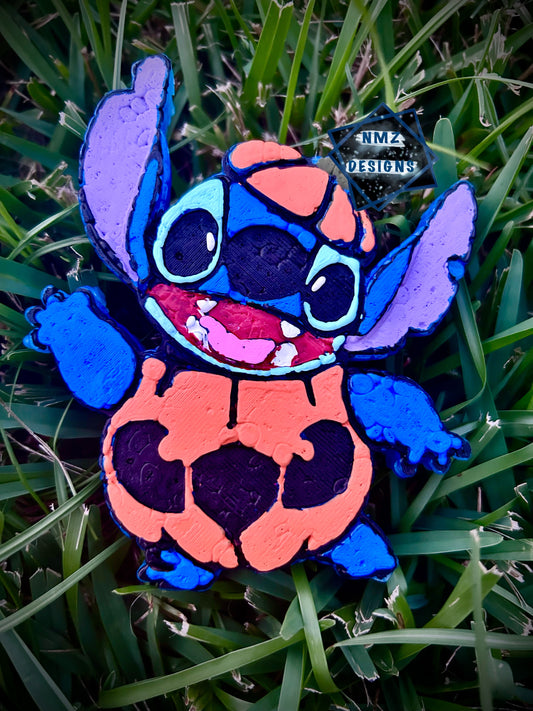 Blue Alien Pumpkin