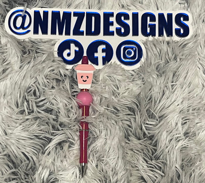 Custom beaded pens (Comes with a free refillable ink)